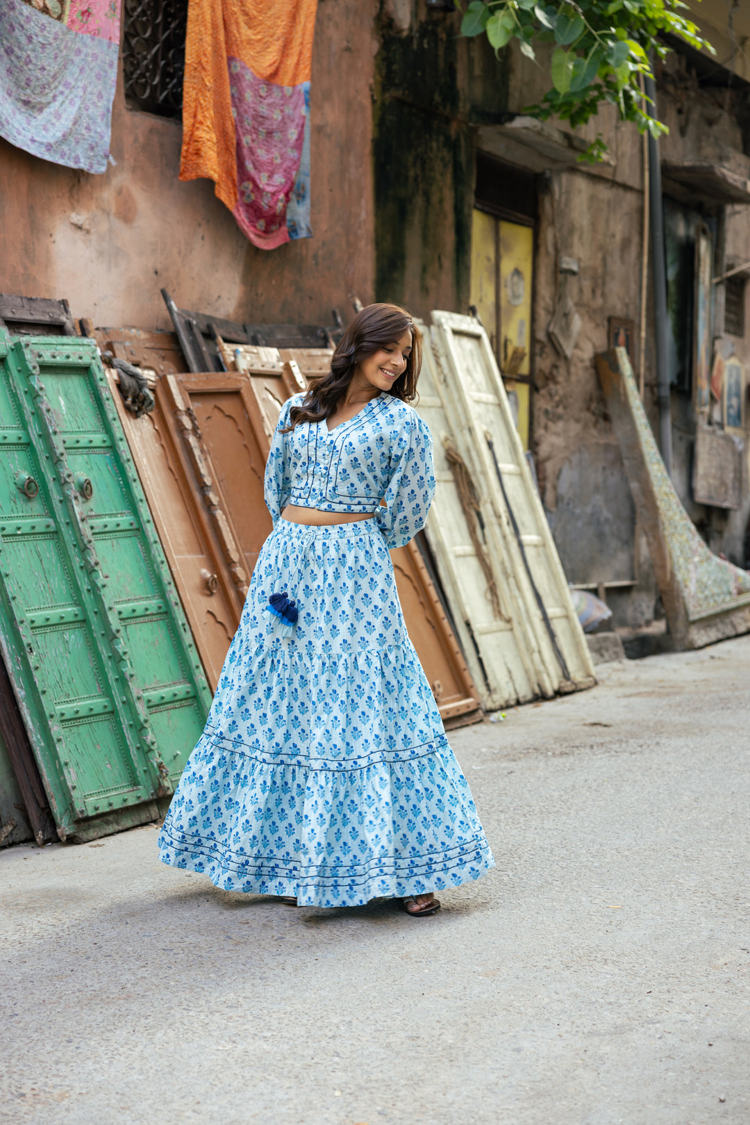 Saoirse Maxi Blockprint Skirt