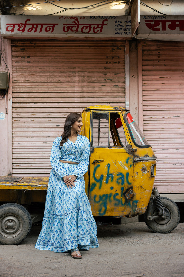 Saoirse Maxi Blockprint Skirt