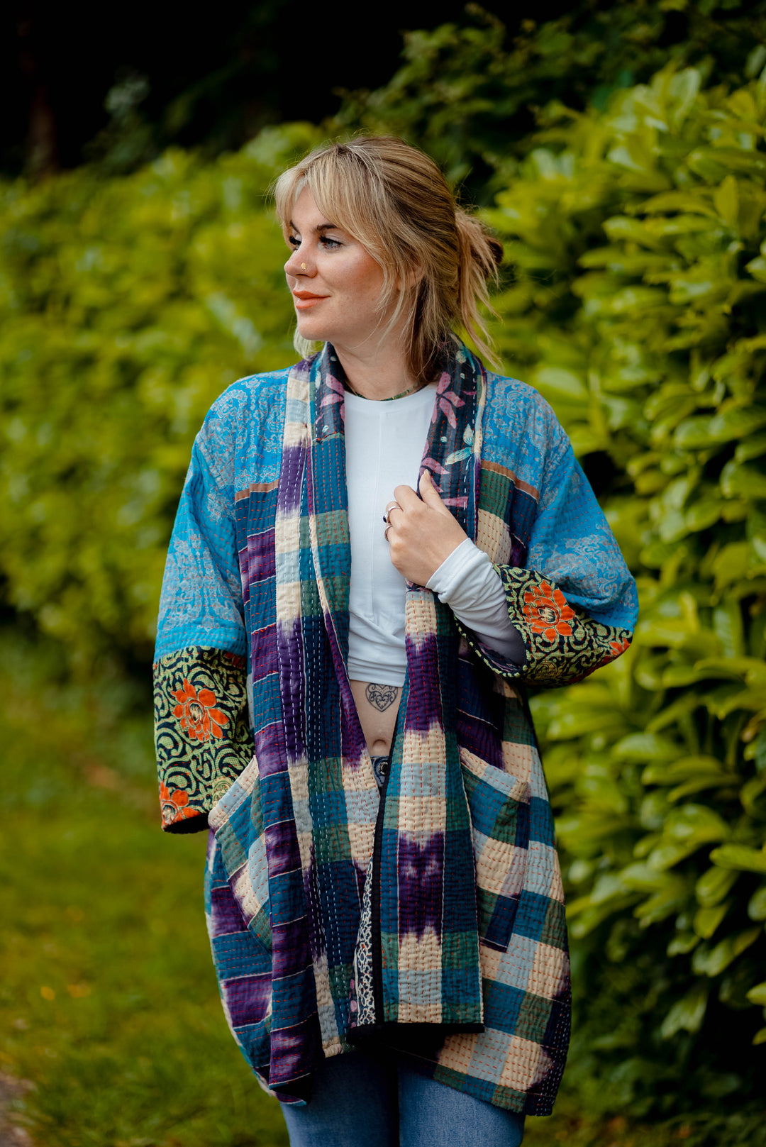 Wave Vintage Kantha Jacket