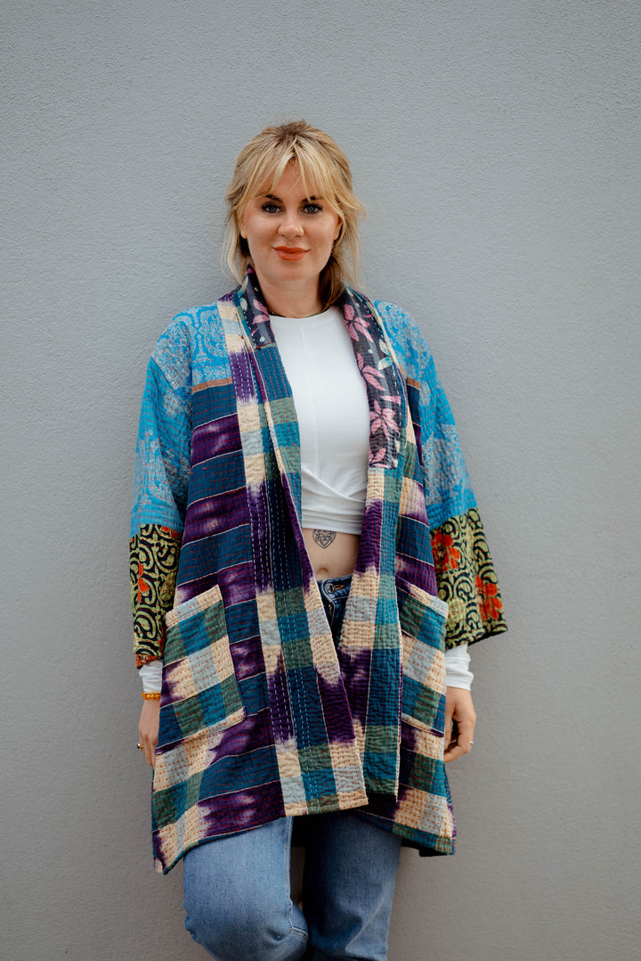 Wave Vintage Kantha Jacket