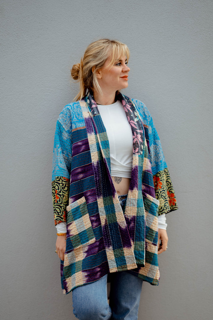 Wave Vintage Kantha Jacket