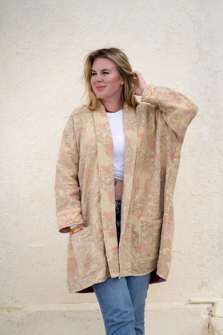 Pushkar vintage kantha jacket