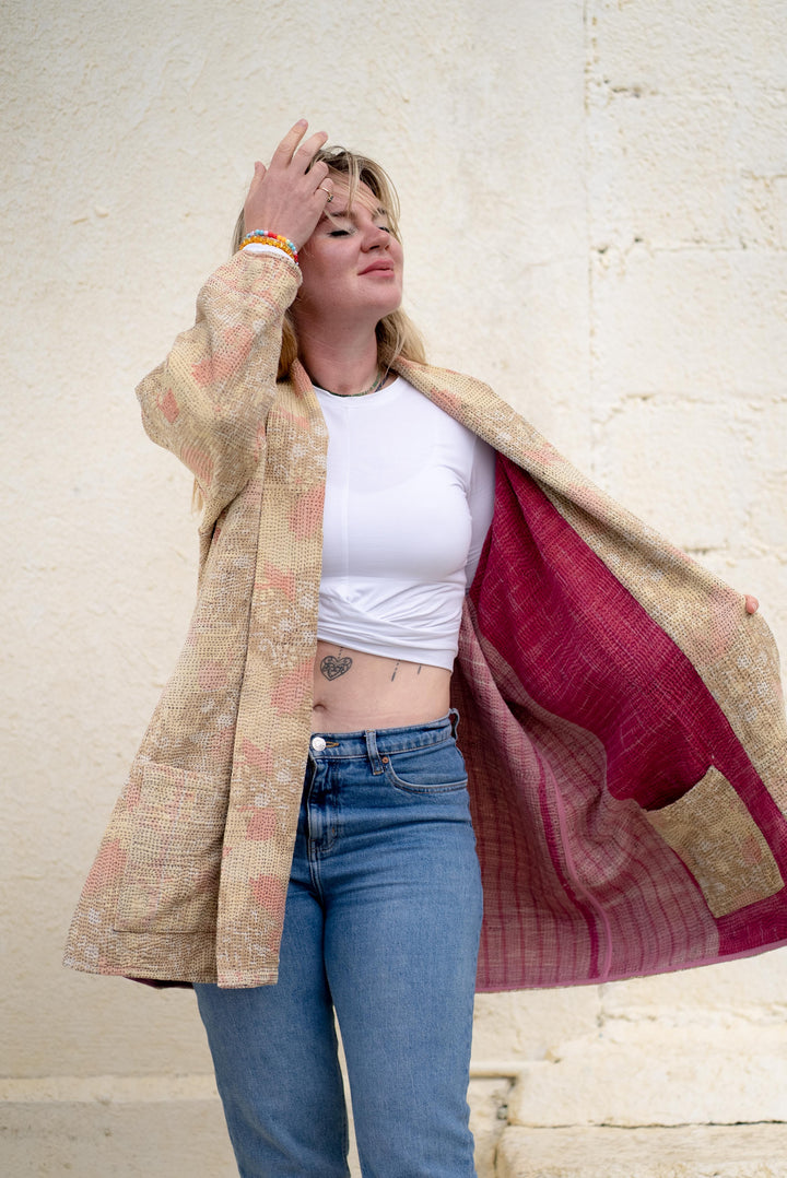 Pushkar vintage kantha jacket