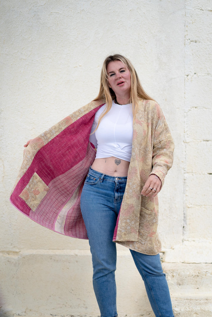 Pushkar vintage kantha jacket