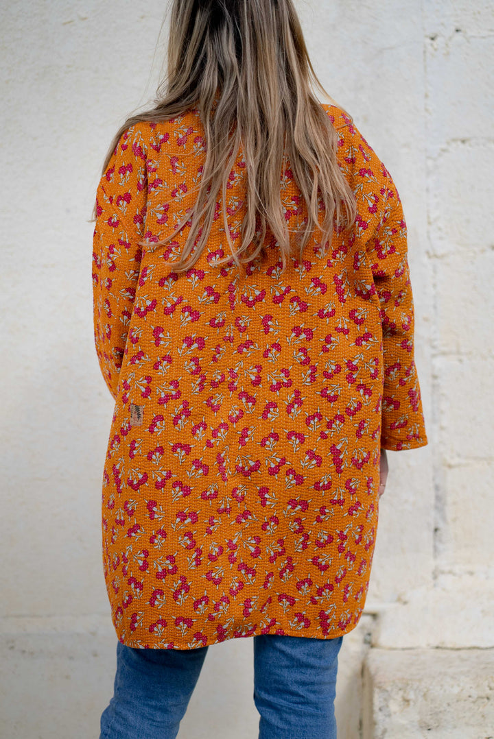 Marigold vintage kantha jacket