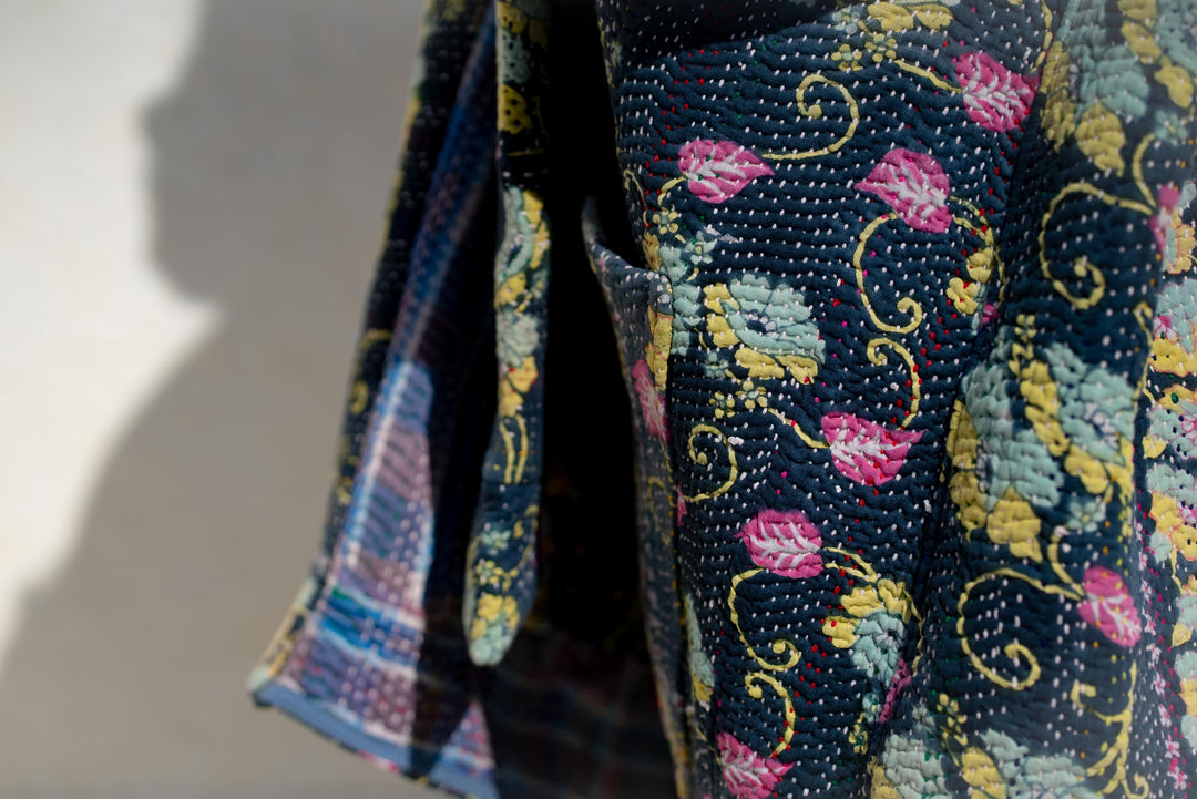 Blackberry vintage kantha jacket