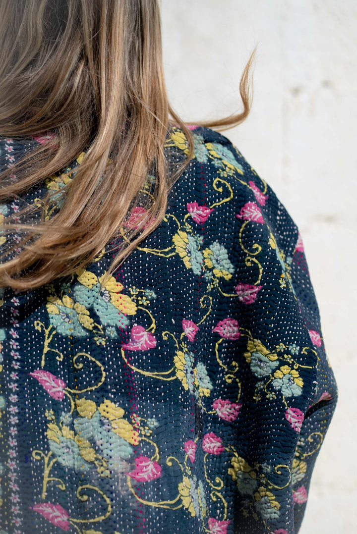 Blackberry vintage kantha jacket