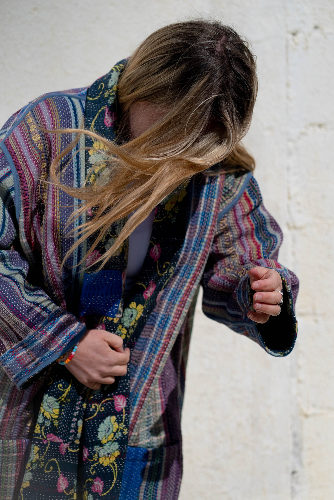 Blackberry vintage kantha jacket