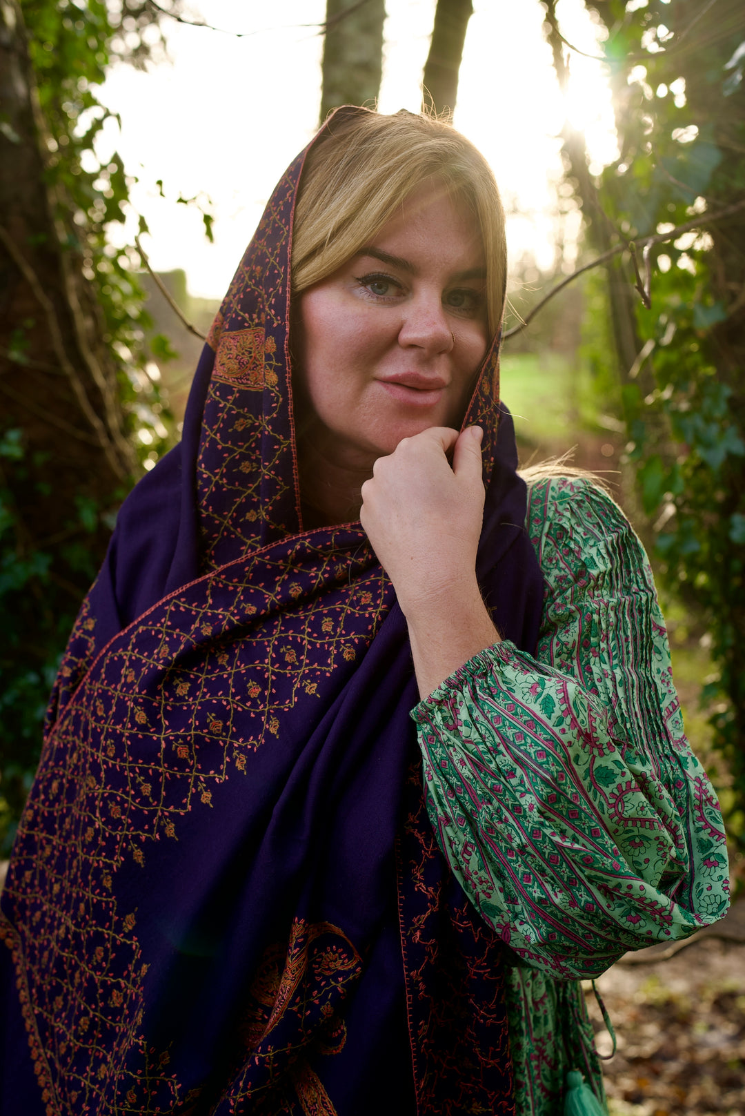 Kashmiri wool shawl Hish