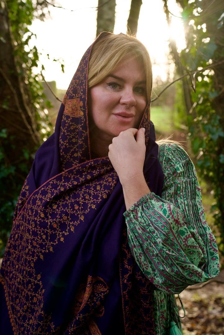 Kashmiri wool shawl Hish