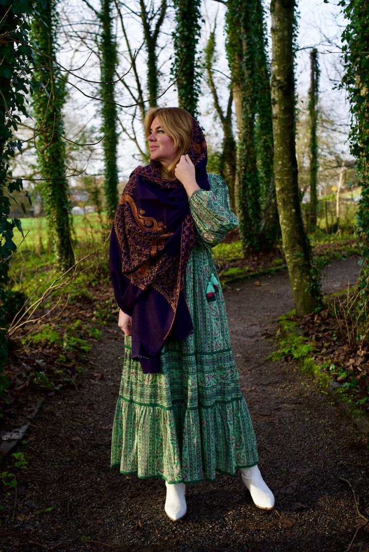 Kashmiri wool shawl Hish