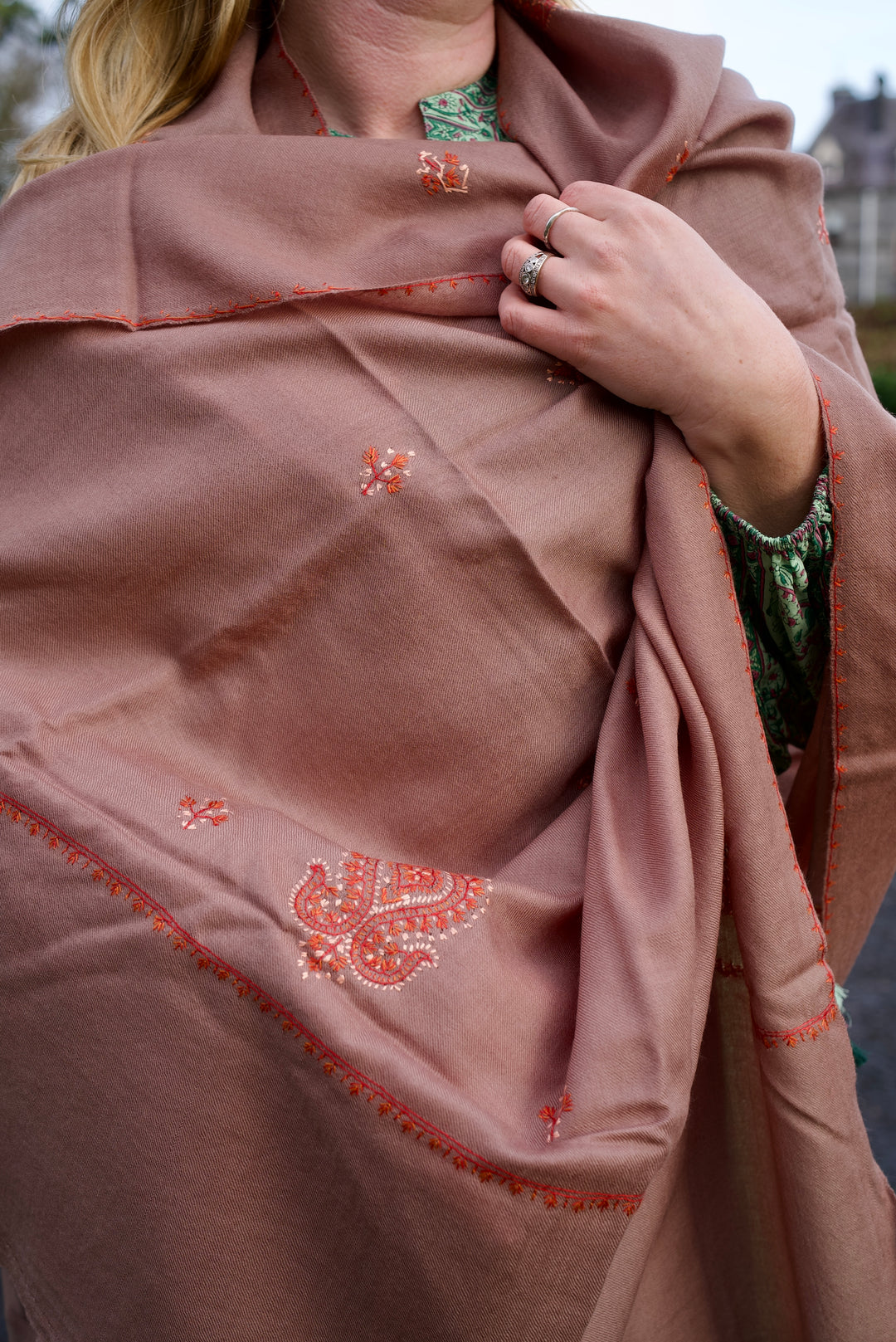 Kashmiri wool shawl Shukr