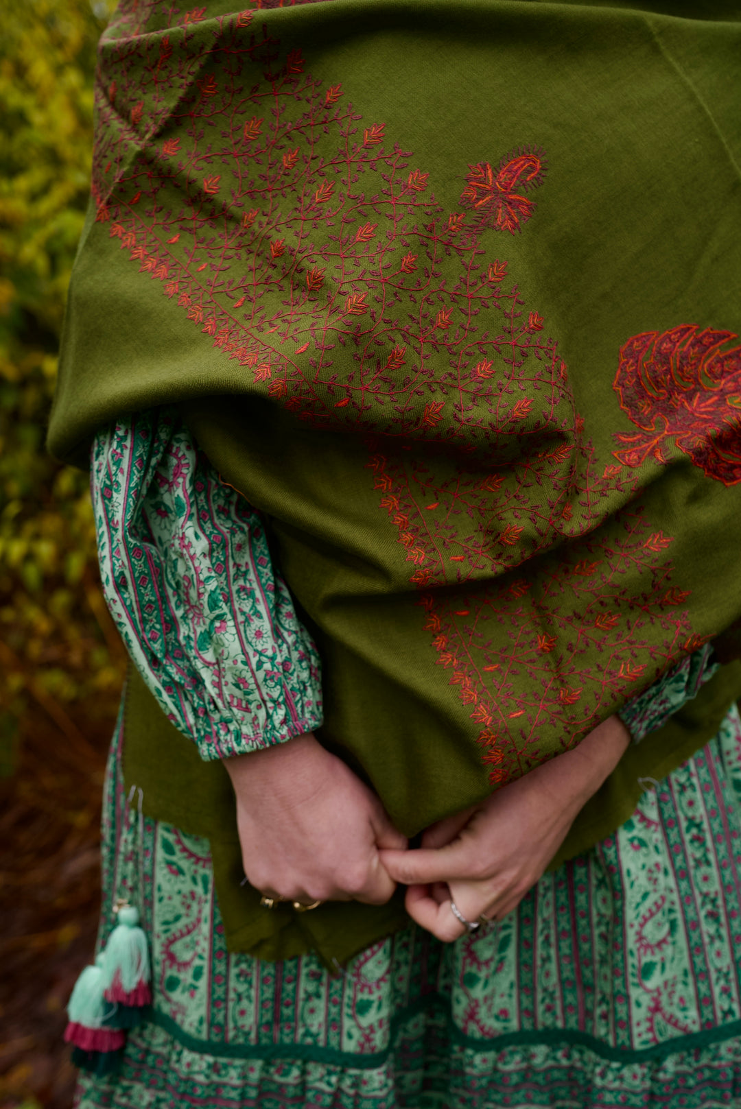 Kashmiri wool shawl Zameen