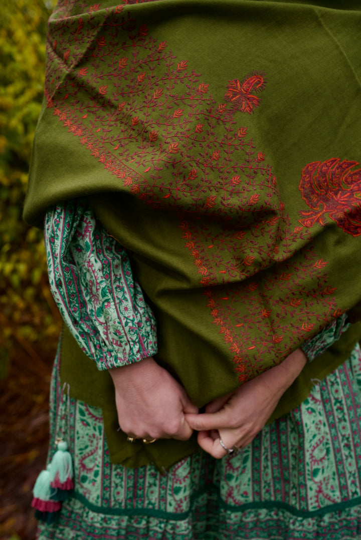 Kashmiri wool shawl Zameen