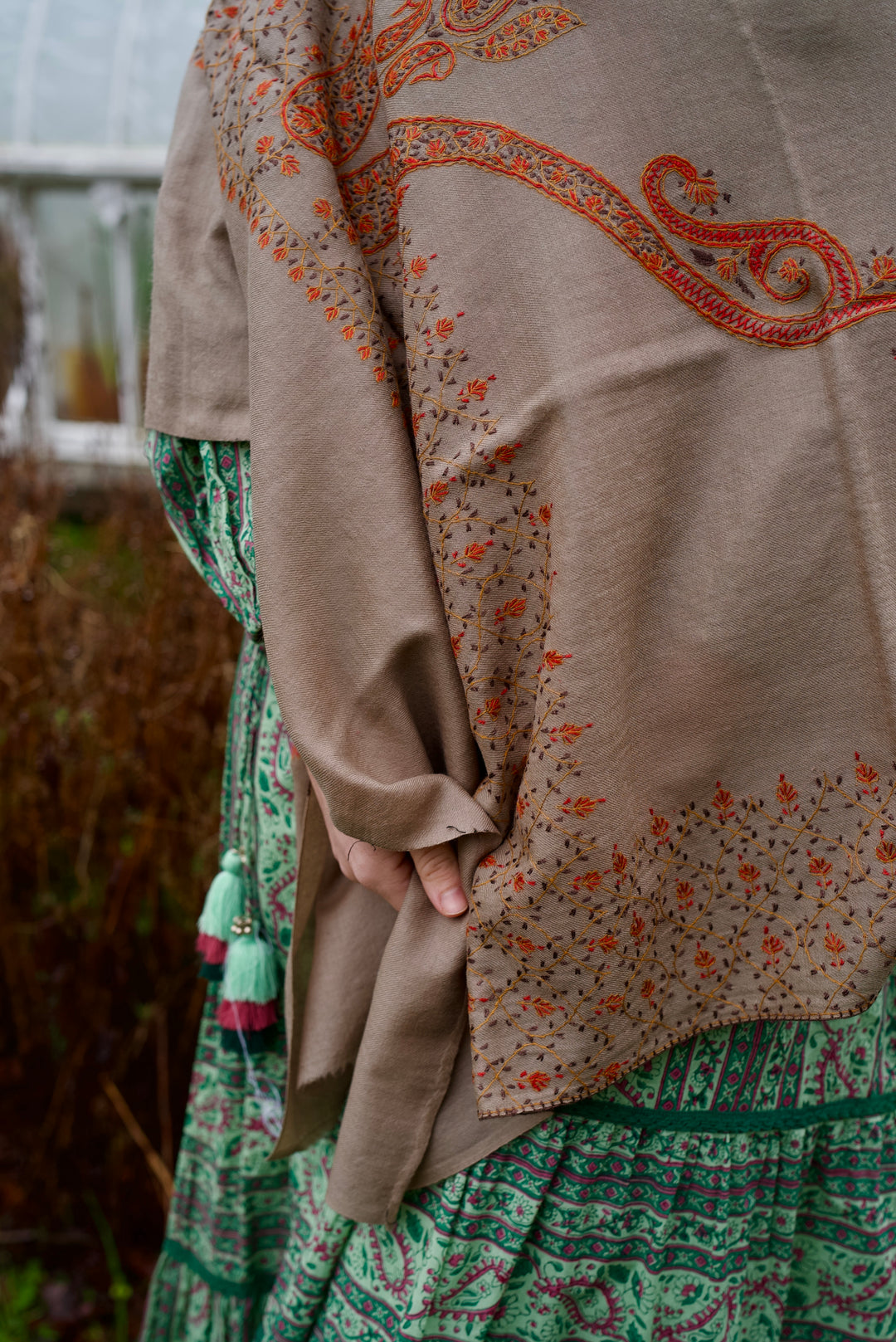 Kashmiri wool shawl Ishq