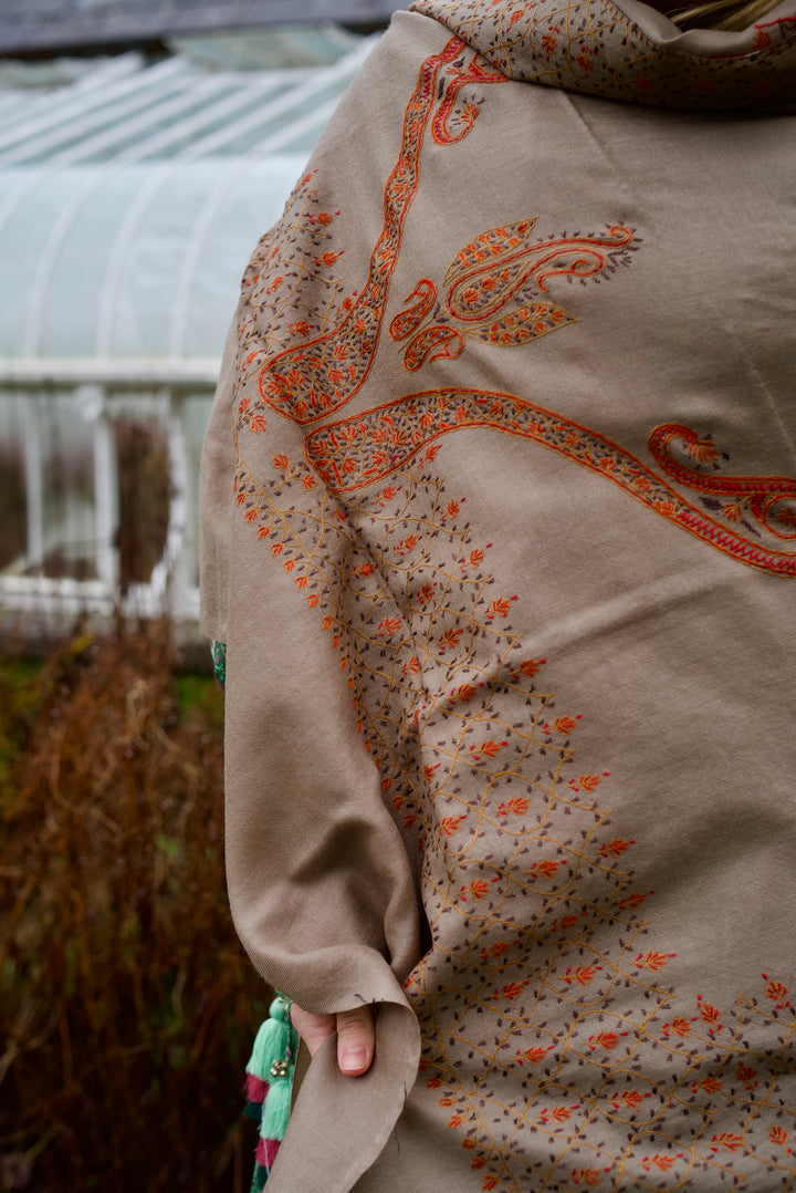 Kashmiri wool shawl Ishq